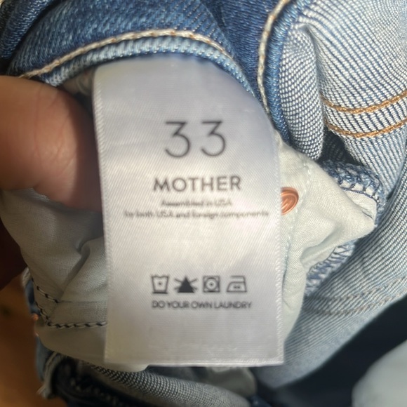 MOTHER mid Rise Blue Jeans rambler ankle, zip - Picture 4 of 5